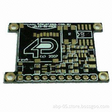 6 Layer PCB Board with Black Solder Mask, Green Silkscreen and 30u Golder Thickness